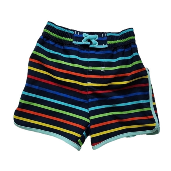 𝅺BABY 6-9 month swim trunks/shorts rainbow colorful - Picture 1 of 2